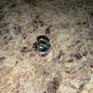 Heart with crown pandora charm